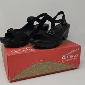 Dansko Black Women's Sandals